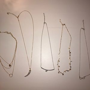 pack of 5 necklaces